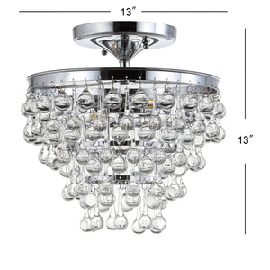 Toronto metal/crystal led flush mount - Tuesday Morning - Flush Mounts
