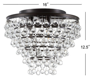 Toronto metal/crystal led flush mount - Tuesday Morning - Flush Mounts