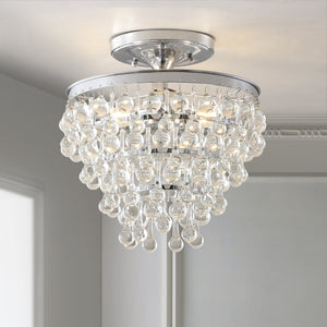 Toronto metal/crystal led flush mount - Tuesday Morning - Flush Mounts