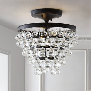 Toronto metal/crystal led flush mount - Tuesday Morning - Flush Mounts