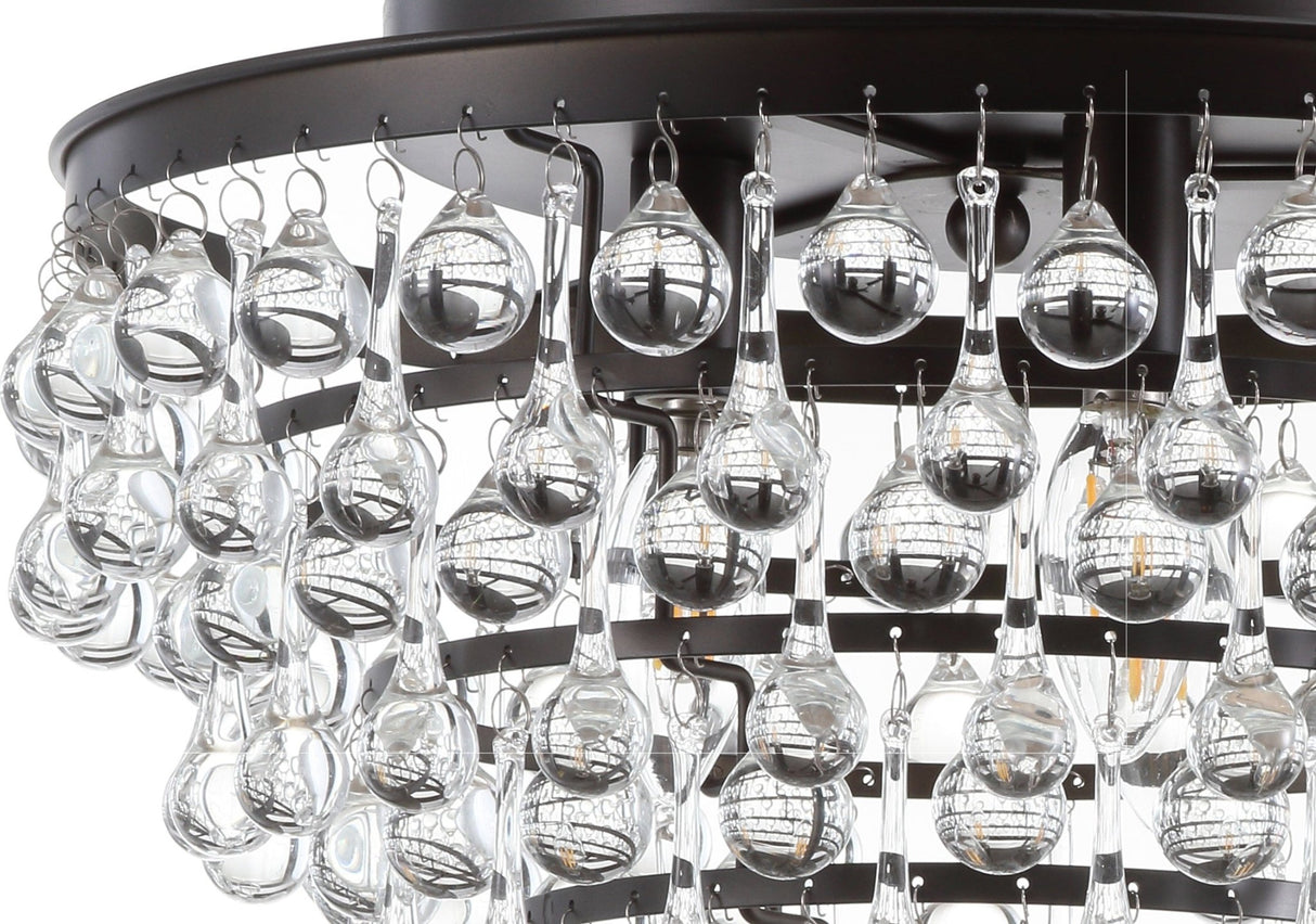 Toronto metal/crystal led flush mount - Tuesday Morning - Flush Mounts