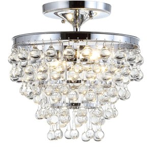 Toronto metal/crystal led flush mount - Tuesday Morning - Flush Mounts