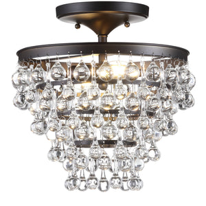 Toronto metal/crystal led flush mount - Tuesday Morning - Flush Mounts