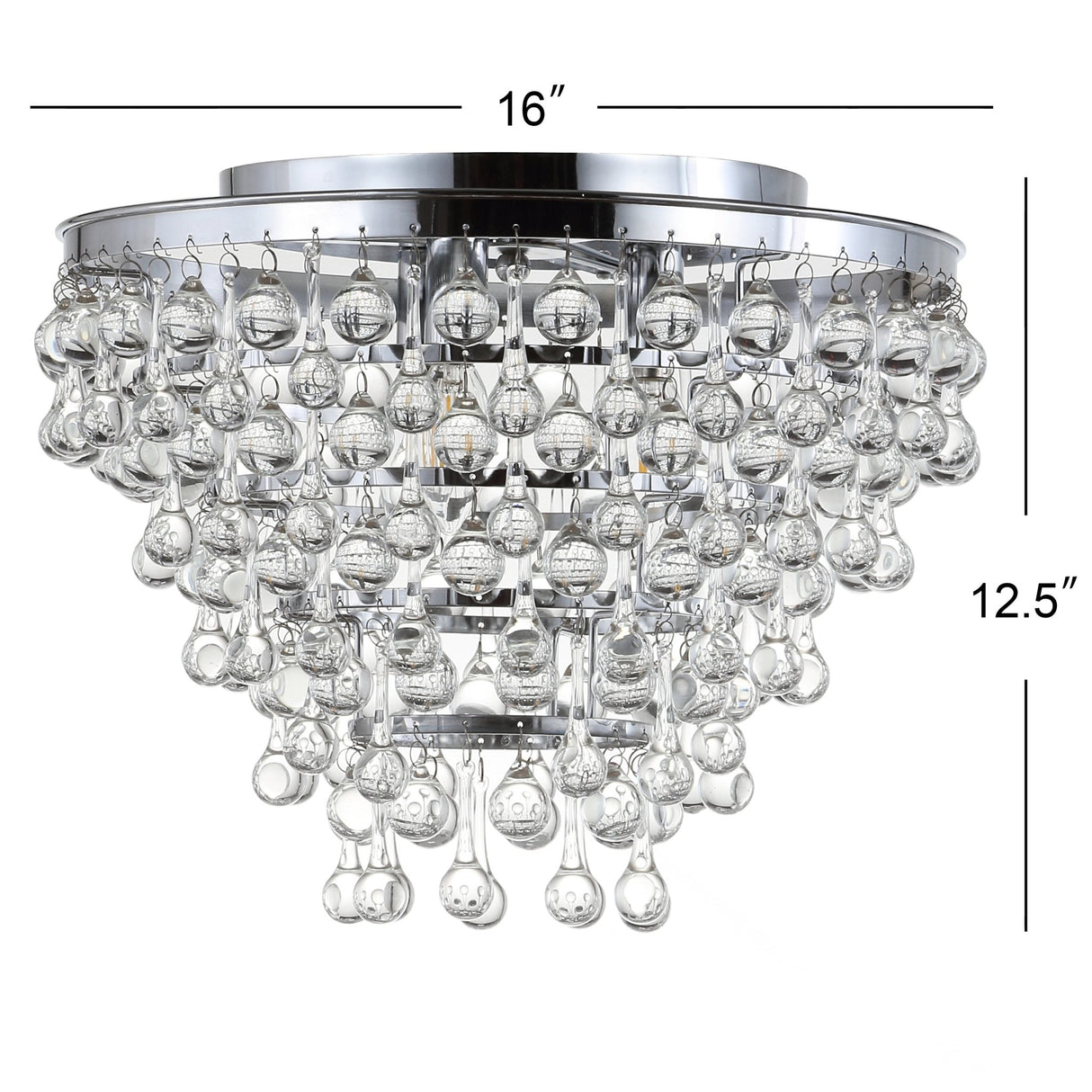 Toronto metal/crystal led flush mount - Tuesday Morning - Flush Mounts
