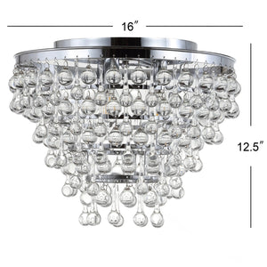 Toronto metal/crystal led flush mount - Tuesday Morning - Flush Mounts