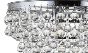 Toronto metal/crystal led flush mount - Tuesday Morning - Flush Mounts