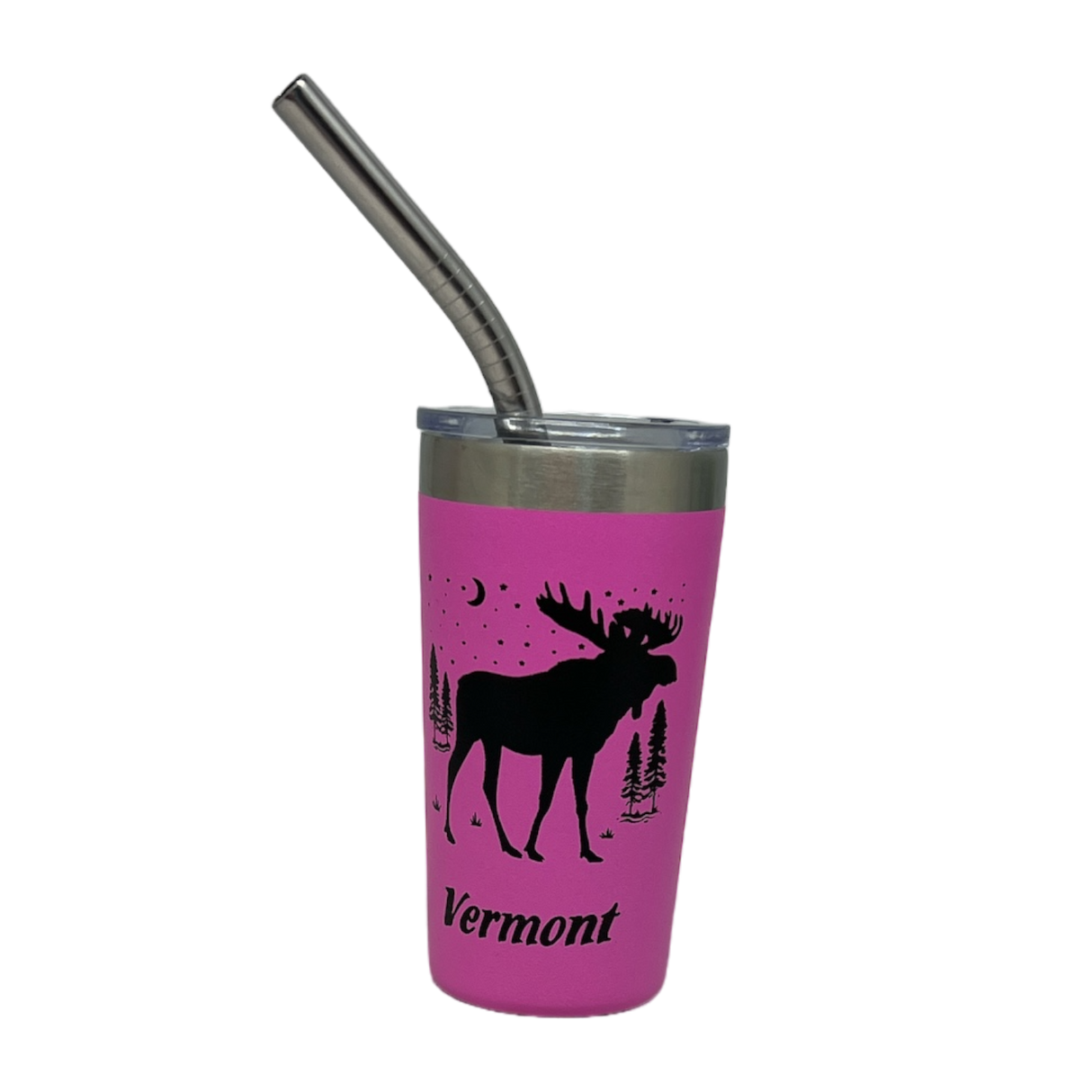 Vermont Moose Stainless Steel 2oz Shooter  - Pink
