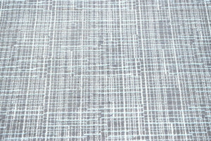Gray Modern Abstract Design Wool And Viscose 5x8 Area Rug