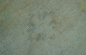 Traditional Oushak Design Blue And Beige Hand Knotted 9x12 Wool Area Rug