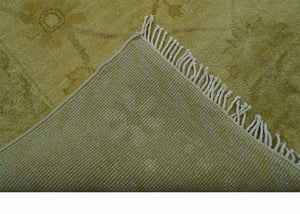 Traditional Oushak Design Brown And Beige Hand Knotted 4x6 Wool Area Rug