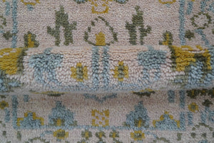 Traditional Tree of life Peach Hand Knotted 2x3 Wool Area Rug