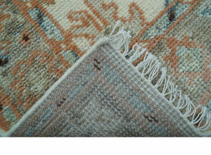 Traditional Turkish Design Beige 4x6 Hand knotted Wool Area Rug