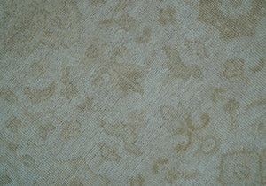 Traditional Turkish Design Beige Hand Knotted 9x12 Wool Area Rug