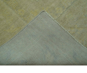 Traditional Turkish (Oushak) Design Gold And Gray Hand Knotted 8x10 Wool Area Rug