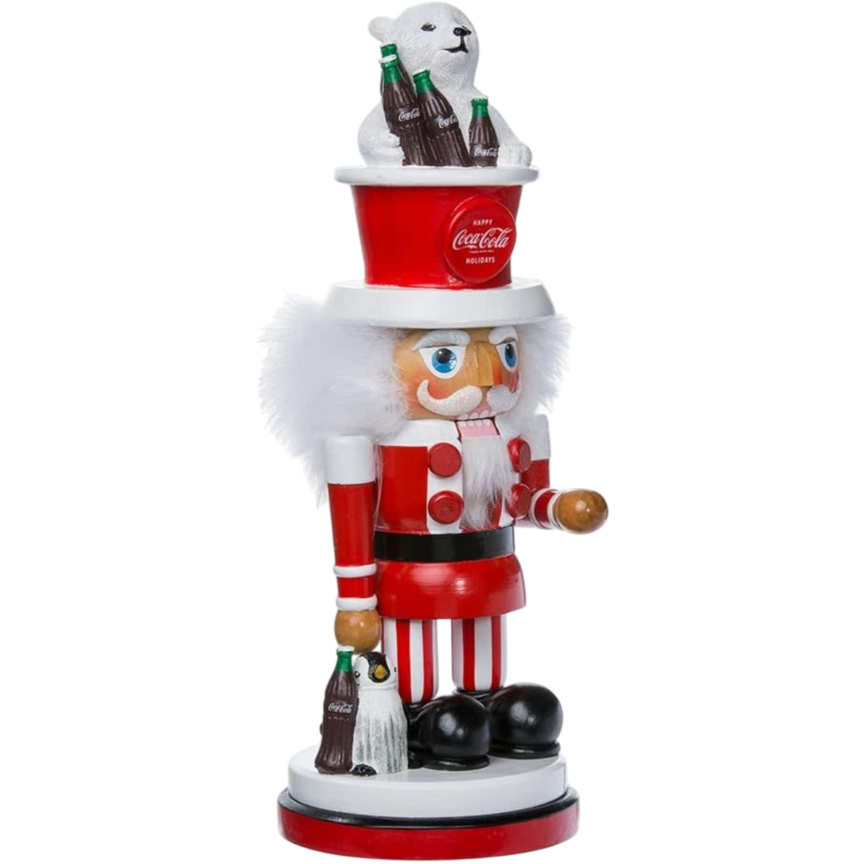 15 inch Coke Nutcracker With Polar Bear