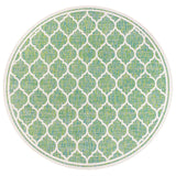 Trebol Moroccan Trellis Textured Indoor/Outdoor Round Area Rug - Tuesday Morning - Area Rugs