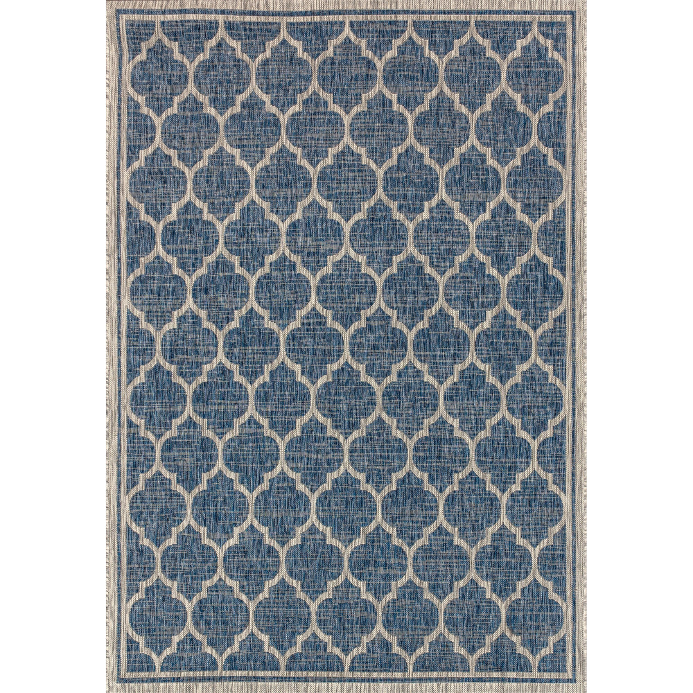 Trebol Moroccan Trellis Textured Weave Indoor/Outdoor Area Rug - Tuesday Morning - Area Rugs