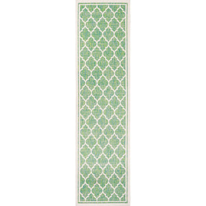 Trebol Moroccan Trellis Textured Weave Indoor/Outdoor Runner Rug - Tuesday Morning - Runner Rugs