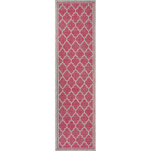 Trebol Moroccan Trellis Textured Weave Indoor/Outdoor Runner Rug - Tuesday Morning - Runner Rugs