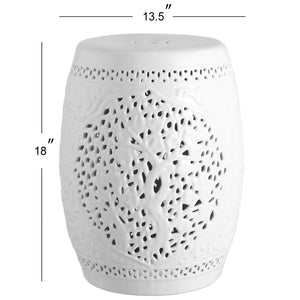 Tree ceramic garden stool - Tuesday Morning - Outdoor Tables