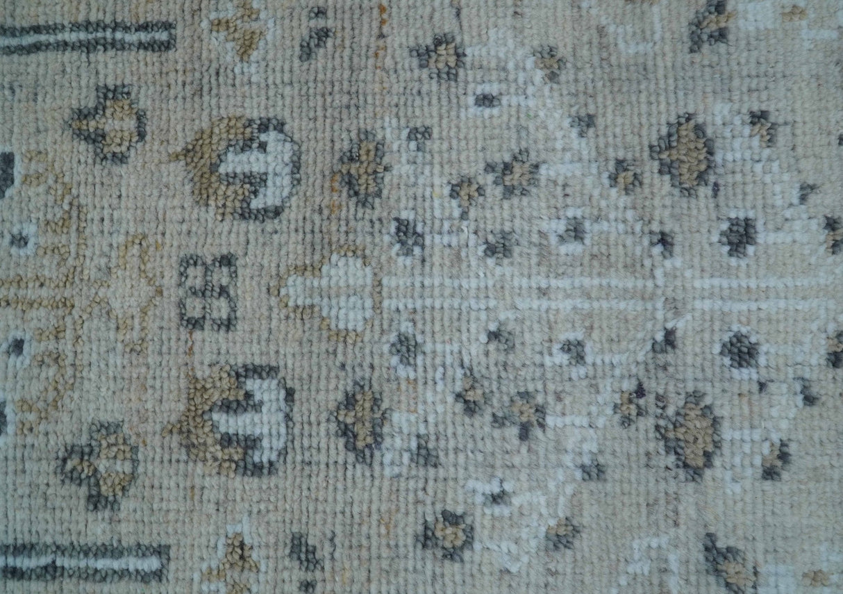 Tree of life Beige Traditional Style Hand knotted 4x6 Wool Area Rug