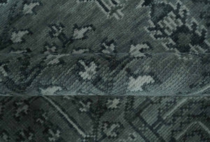 Tree of life Gray, Charcoal and Ivory Hand knotted Traditional Floral Multi Size wool Area Rug