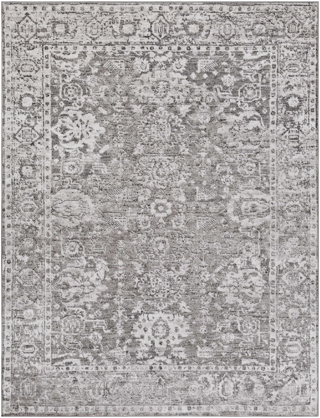 Tripp Distressed Gray Rug