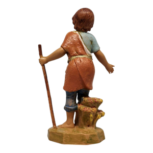 Savio - Boy Shepherd - 5 Inch Scale Nativity Figurine