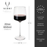 Reserve julien crystal bordeaux glasses viski®