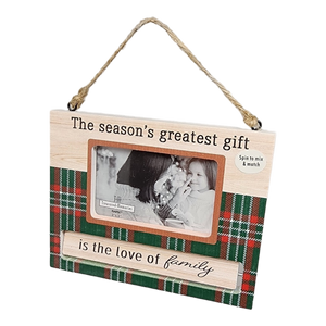 Spinning Frame Ornament - The Season's Greatest Gift
