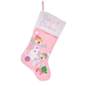 Knitted Baby's 1st Christmas Stocking -