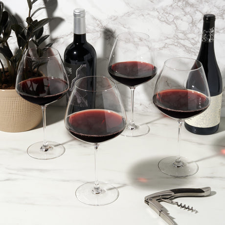 Reserve inez crystal burgundy glasses viski®
