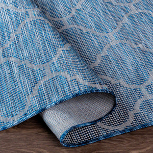 Blue Moolap Outdoor Rug - Clearance