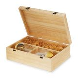 Wood-wine-box-with-set-of-2-stemless-glasses-by-twine-living-Wine-Bottle-Holders