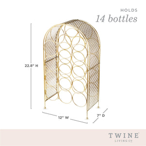 Trellis 14  bottle wine rack by twine