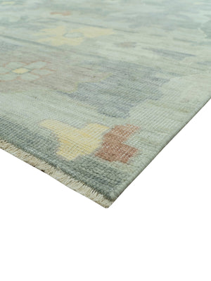 Tulu Distressed Modern Ikat Design Hand Knotted Custom Made wool rug