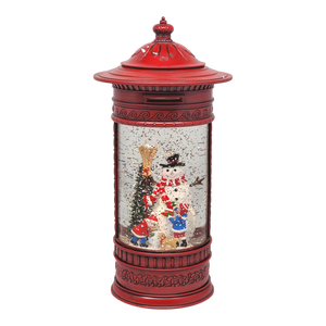 Magical Snowman WaterGlobe Vintage Mailbox