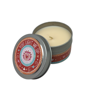 You Light Me Up 3 oz Candle Tin - Sunkissed