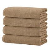 Cotton textured bath towel set - acacia collection