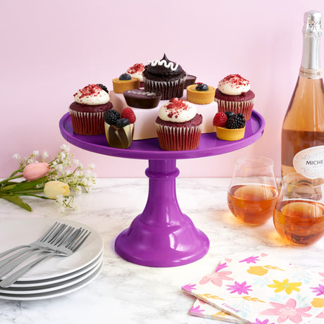 1 fuchsia melamine cakestand