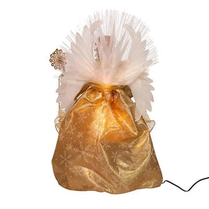 Fiber-Optic Gold Angel Treetop - 18 Inch