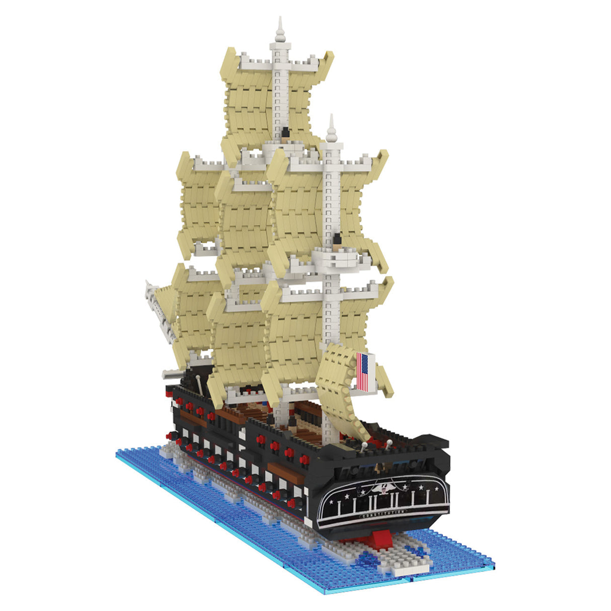 Mini Building Blocks - USS Constitution Boston MA