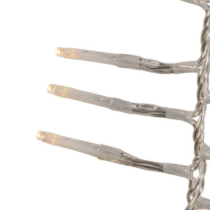 480-Light Fairy Warm White LED Clear Wire Connectable Cluster Garland