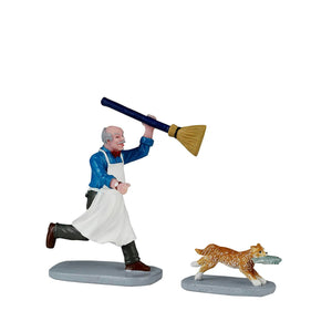 Feline Fish Thief - 2 Piece Set