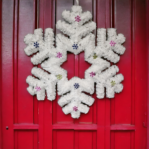 Garland Tinsel Snowflake  Wall Hanging