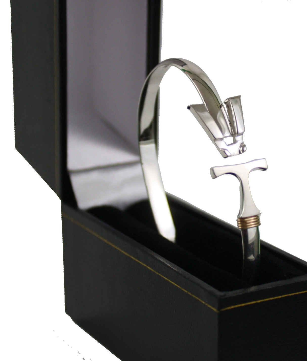Vermont  Hook Bracelet Silver - 5mm Band - 7.5 Inch