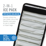 Insta-Chill™ Slim Can Cooler – 12 oz, Black