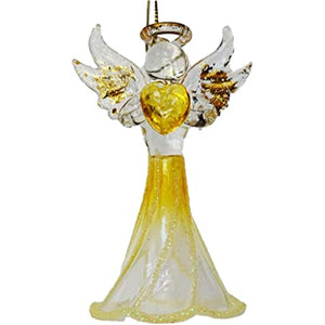 Crystal Birthstone Angel Ornament - November