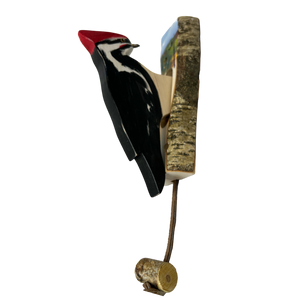 Wooden Bird Door Knockers - Piliated Woodpecker