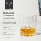 8-piece crystal liquor glass and ice sphere wood box set vis
